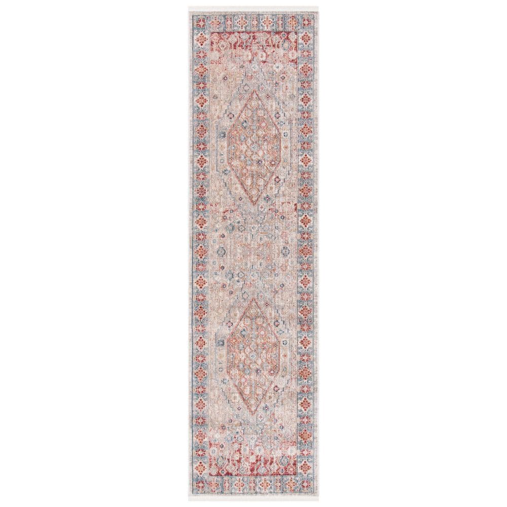 Kenitra 2 ft. x 10 ft. Gray/Blue Distressed Medallion Runner Rug price history on PriceWatchPro
