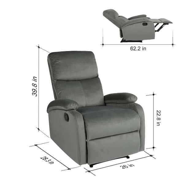 hzlagm Modern Ergonomic Electric Lift Recliner Chair with Footrest Single  Reclining Sofa Lounge Soft Cushion and Back Comfortable Armchair for Living  Room - Dark Gray 