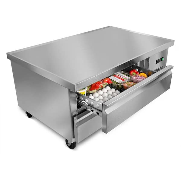 Maxx Cold Two-Drawer Refrigerated Chef Base, 6.5 cu. ft. Storage Capacity,  in Stainless Steel MXCB48HC - The Home Depot