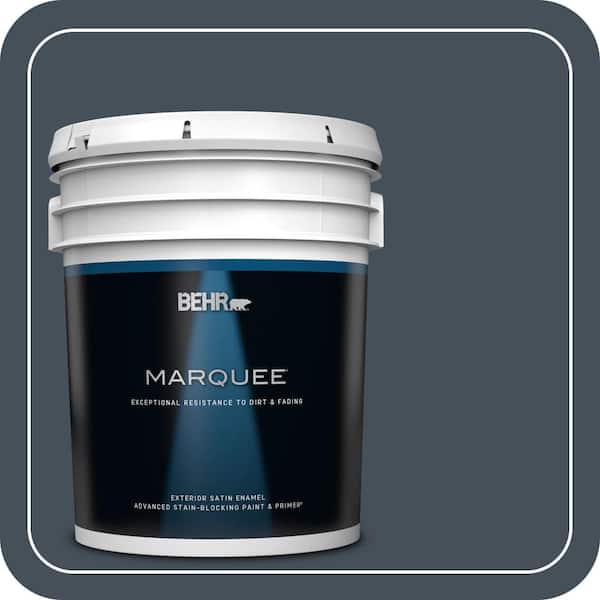 BEHR MARQUEE 5 gal. #PPF-48 Evening Storm Satin Enamel Exterior Paint & Primer