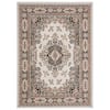 Home Dynamix Premium Sakarya Ivory/Brown 5 ft. x 7 ft. Medallion Area Rug 2-7069-122