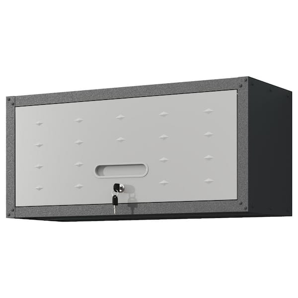 29.52 in. W x 11.81 in. D x 13.58 in. H Heavy-Duty Metal Wall Garage Cabinet, Tool Storage Cabinet in Gray