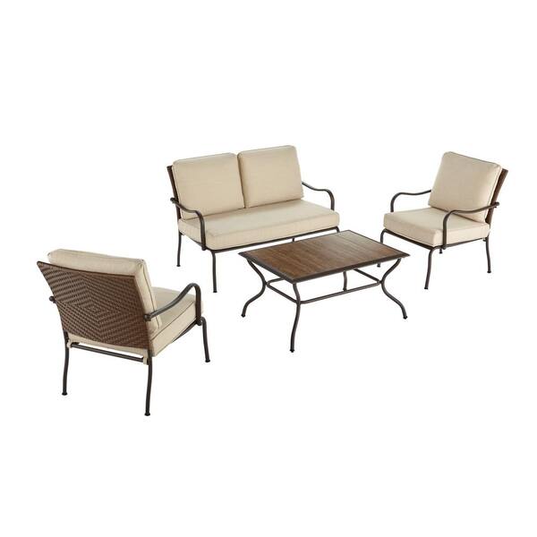 oak park 4pc patio conversation set