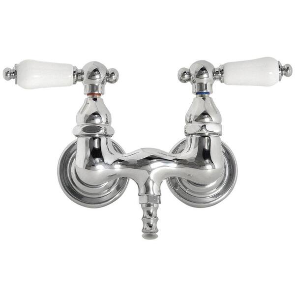 Elizabethan Classics TW41 2-Handle Claw Foot Tub Faucet without Handshower in Satin Nickel