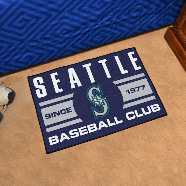 FANMATS MLB Seattle Mariners Blue 3 ft. x 4 ft. Indoor Area Rug