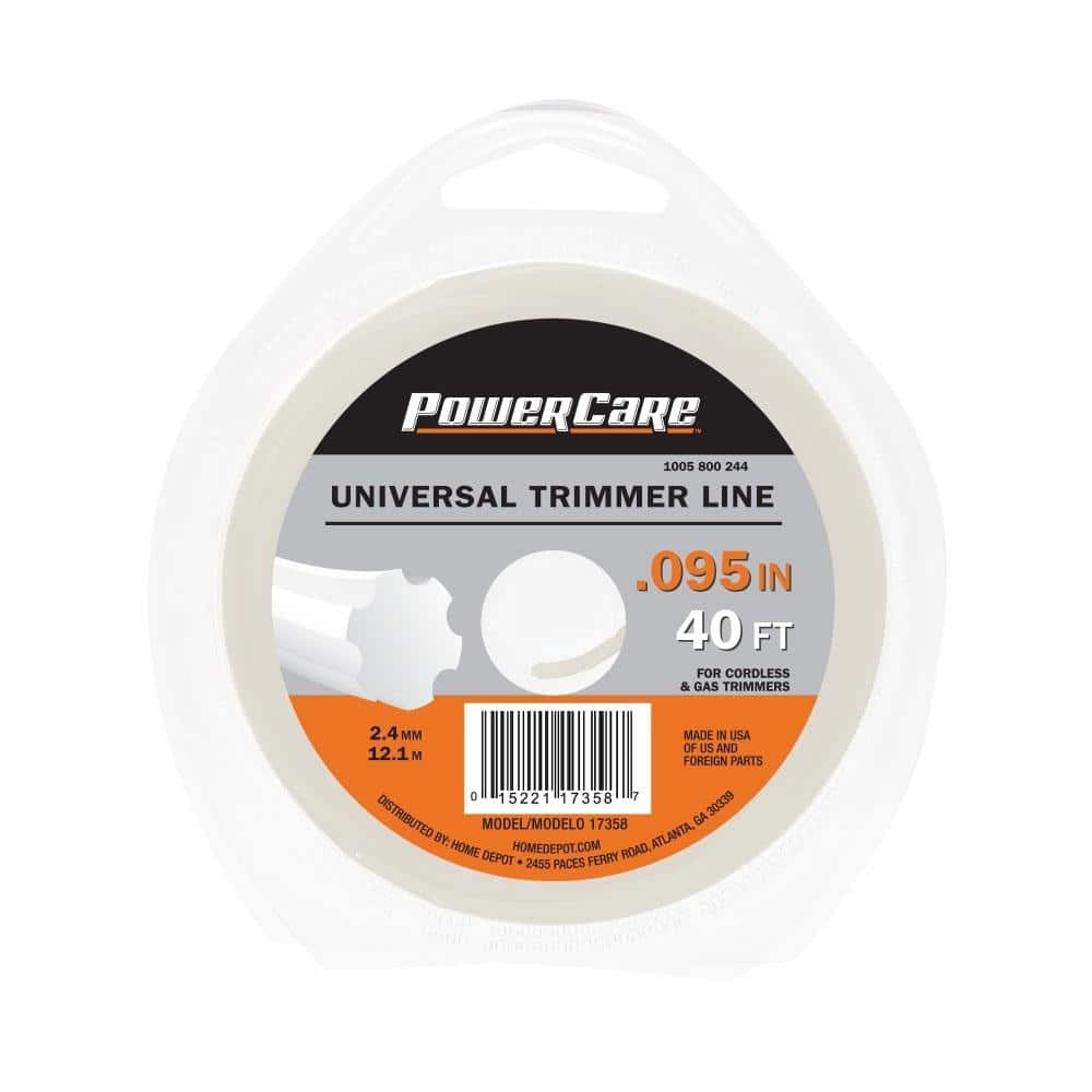 Powercare Universal Fit .065 in. x 275 ft. Gear Replacement Line for Corded  and Cordless String Grass Trimmer/Lawn Edger 17359 - The Home Depot