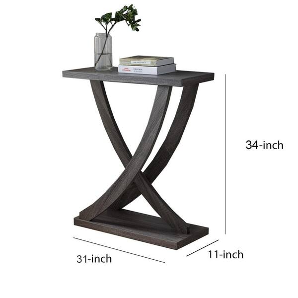 Benzara Modern Style Curved Metal Book Stand with Rotating Top