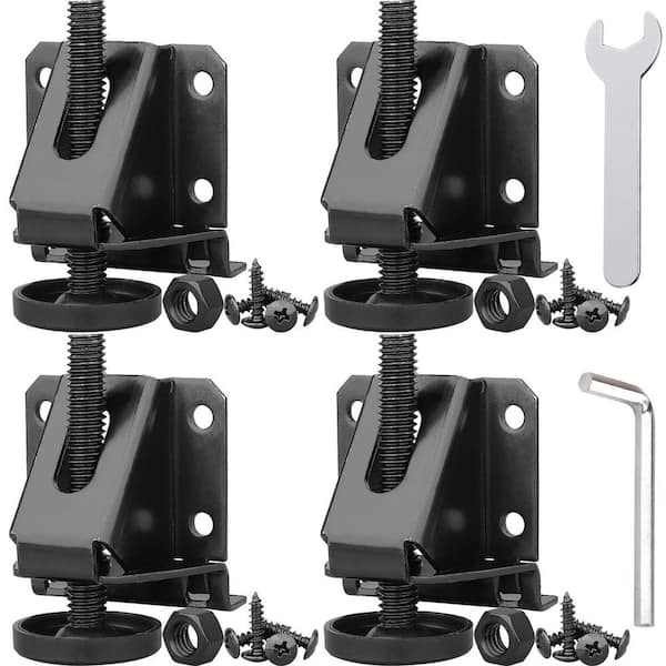 4-Pack Heavy Duty Furniture Levelers, Adjustable Table Leg Leveler for Furniture, Table and Cabinets