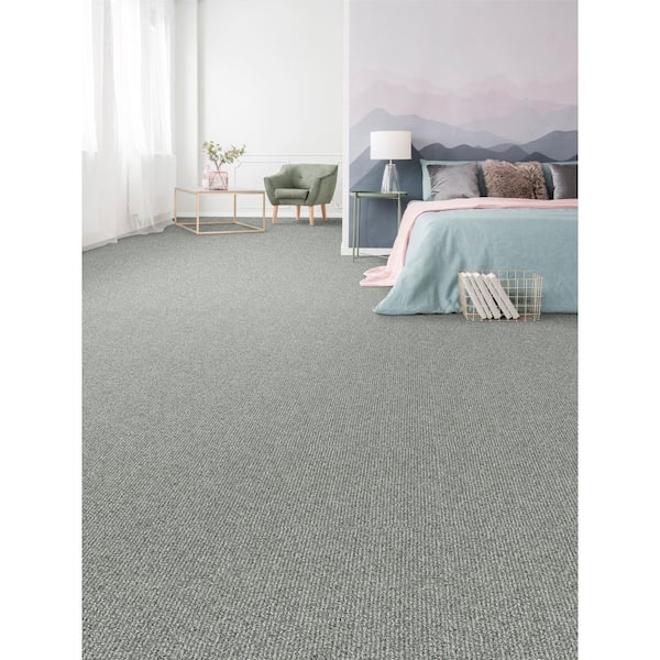 TrafficMaster Symphony Walk-Tone-Green 12 ft. 25 oz. SD Polyester