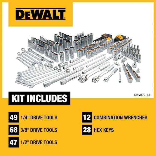 DEWALT Mechanics Tool Set (204-Piece) DWMT72165 - The Home Depot