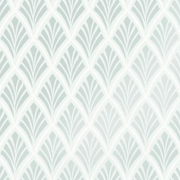 Laura Ashley Florin Duck Egg Unpasted Removable Wallpaper Sample