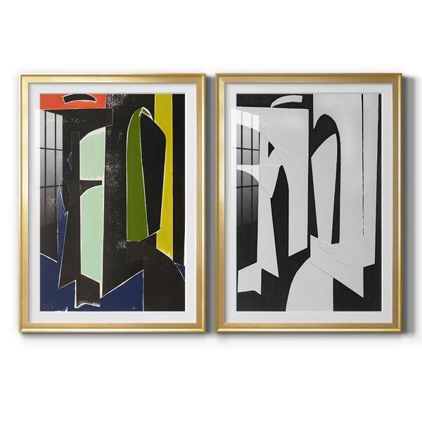 Wexford Home Spanish Arches By Wexford Homes 2 Pieces Framed Abstract Paper Art Print 22.5 in. x 30.5 in. .