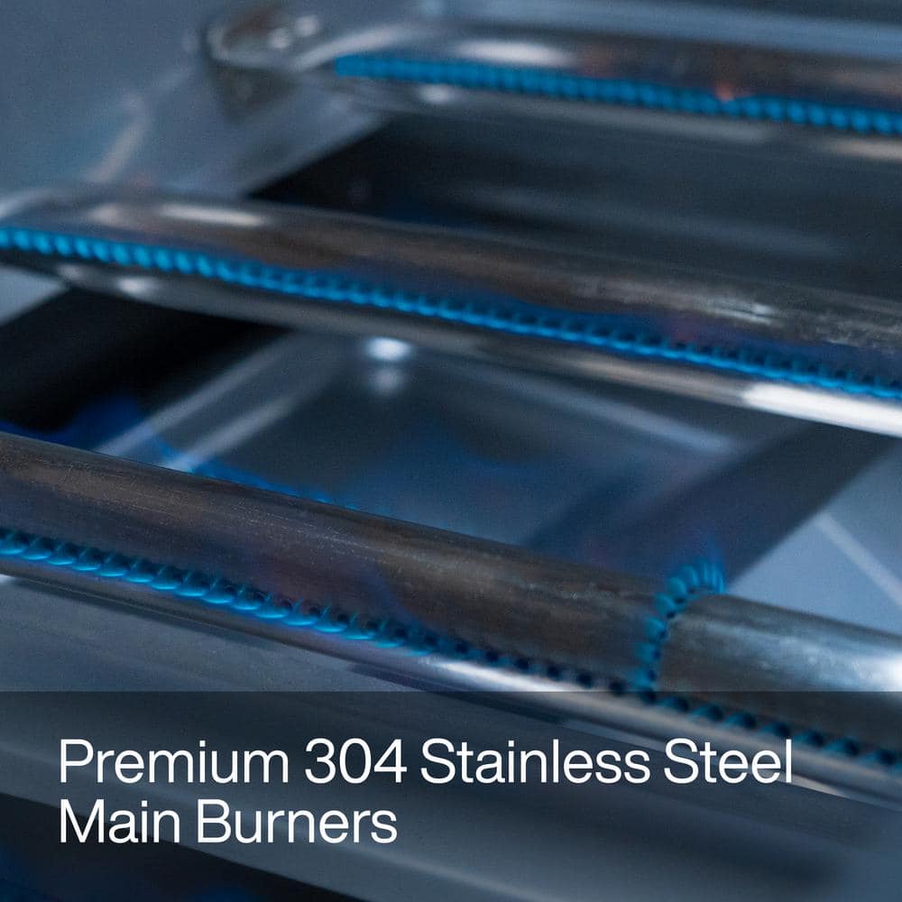 Spire 5-Burner Stainless Steel Propane BBQ Grill Island
