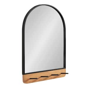 Schuyler 20.00 in. W x 31.00 in. H Natural Arch Farmhouse Framed Decorative Wall Mirror