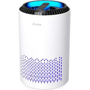 287 sq. ft. Air Purifiers for Home with Sleep Mode, Speed Control for Smoke, Pollen, Dander, Hair and Smell in White