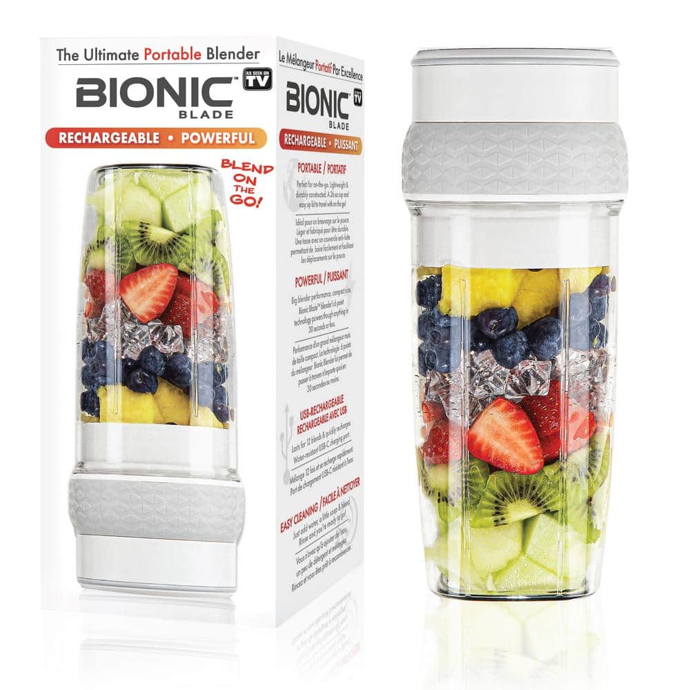 TRYING THE BIONIC BLADE PORTABLE RECHARGEABLE BLENDER 
