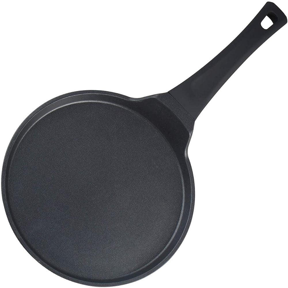 10 in. Aluminum Dual-Layer Nonstick Coating Quick Cleanup Crepe Pan Bakelit