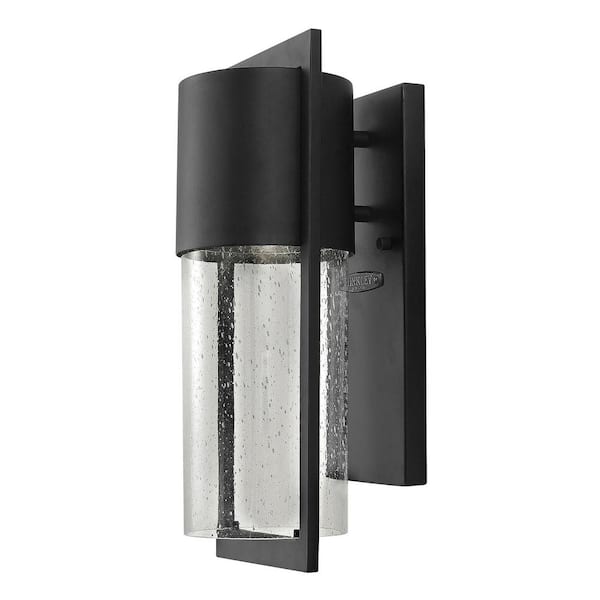 Hinkley Shelter Small Outdoor Wall Mount Lantern, Black