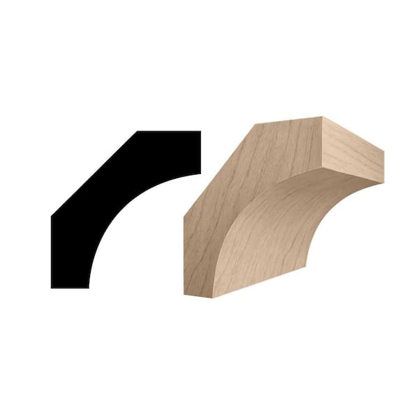 RMC M86 9/16 in. D x 1 5/8 in. W x 96in. L Stainable Finger-Joined Pine Cove Mould 10-pcs 80 Ft Total