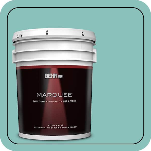 BEHR MARQUEE 5 gal. #M450-4 Undine Flat Exterior Paint & Primer