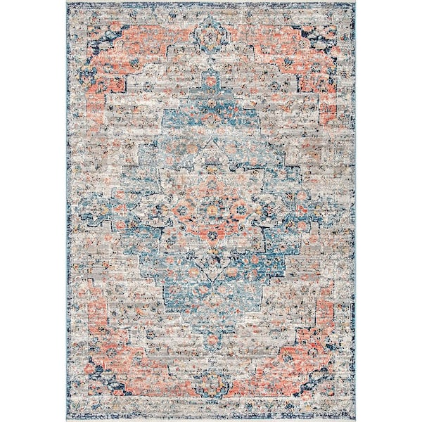 StyleWell Celeste Persian Vintage Multi 9 ft. x 12 ft. Area Rug