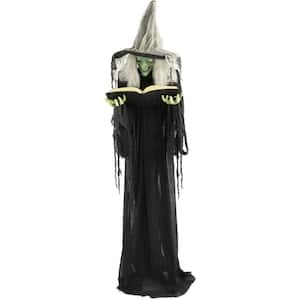 69 in. Light Up Halloween Animatronic Witch