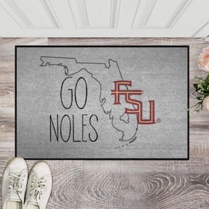 Florida State Seminoles Southern Style Gray 1.5 ft. x 2.5 ft. Starter Area Rug