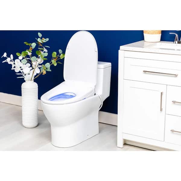 Alpha Bidet iX Pure Electric Bidet Seat for Round Toilets in White