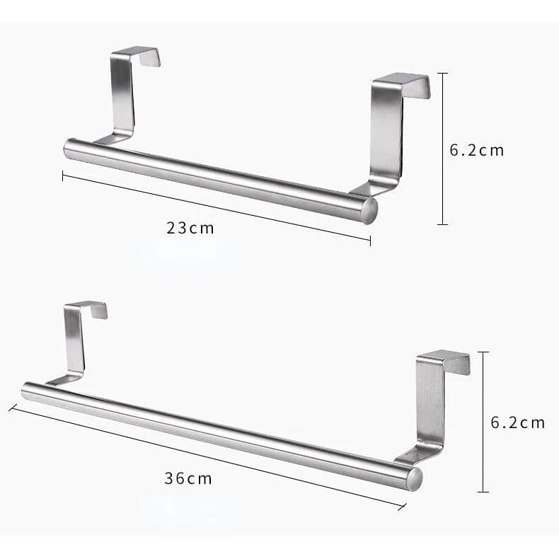 Stainless Steel Over Door Towel Rack Set, 2-Pack
