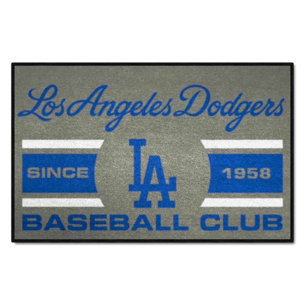 Officially Licensed MLB Los Angeles Dodgers Uniform Mat 19 x 30