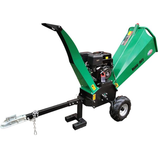 All Power 6.2 in. 15 HP 459 cc Electric Start Gas Powered Self-Feeding Commercial Chipper Shredder