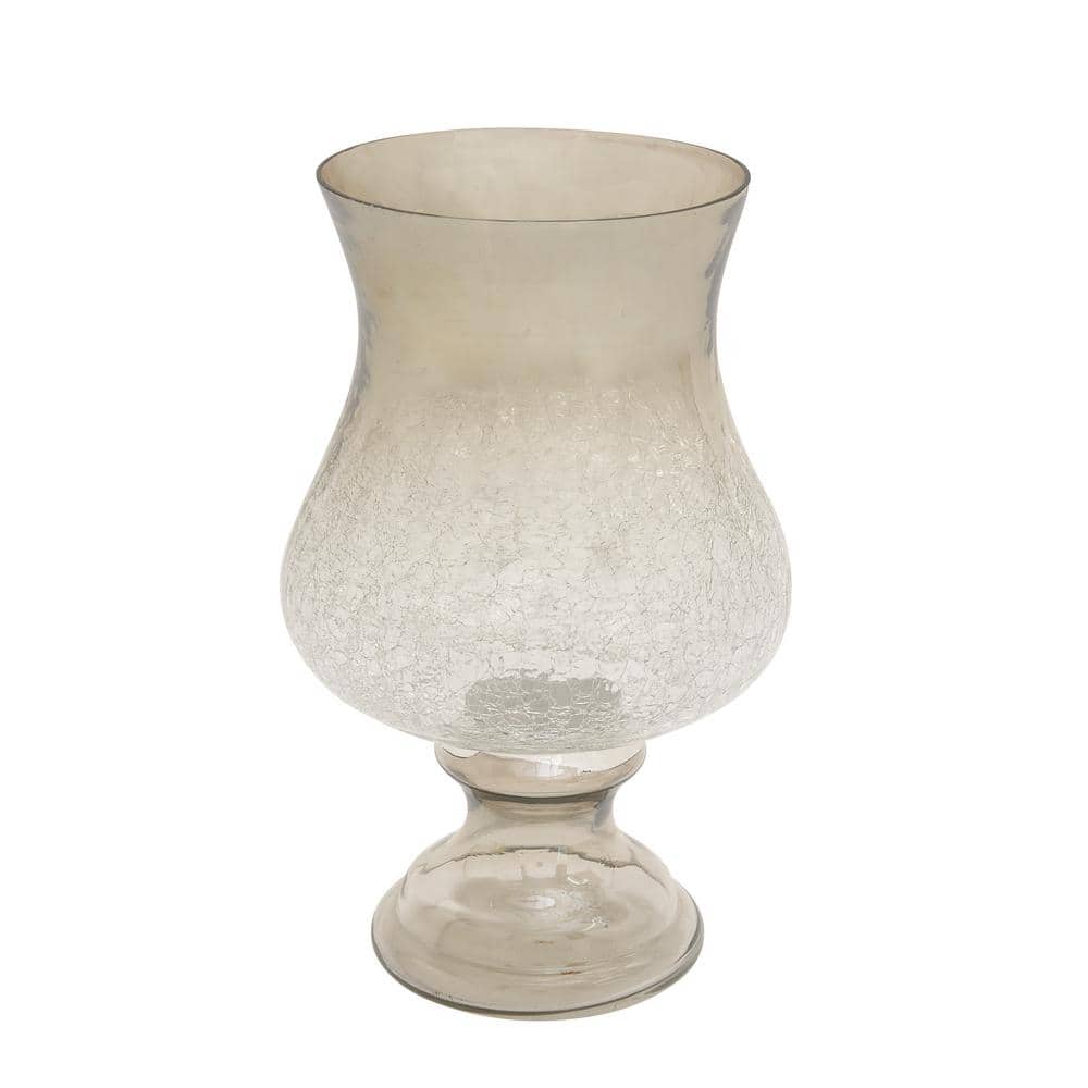 Gold Glass Traditional Hurricane Candle Lantern