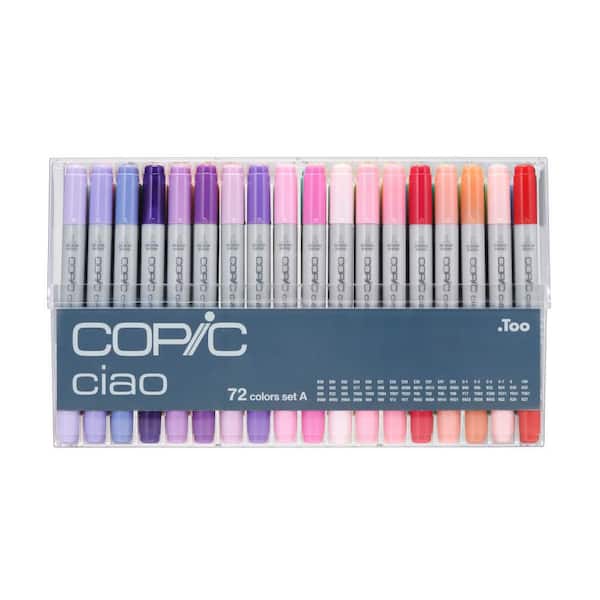 Copic Classic Marker Set, 72-Colors, Set B