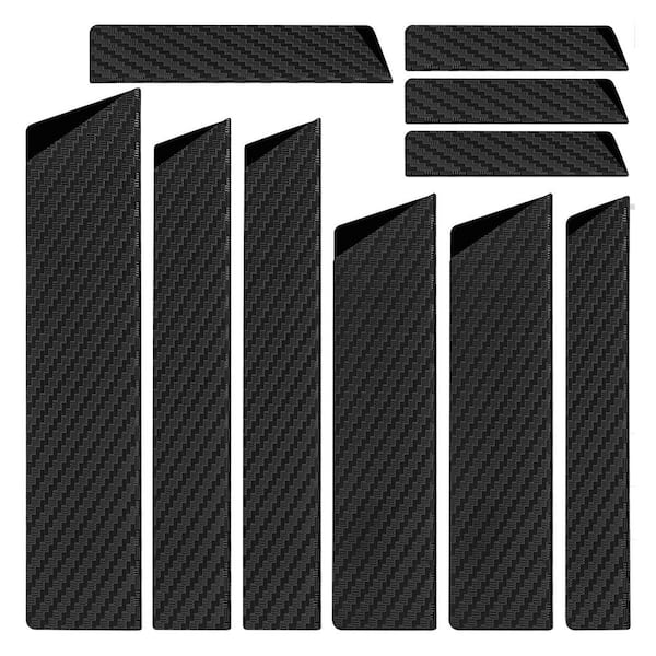 10-Piece Black Plastic Knife Blade Guard, Anti-Slip Waterproof Abrasion Resistant with Flet Lining, Wide Range Covering