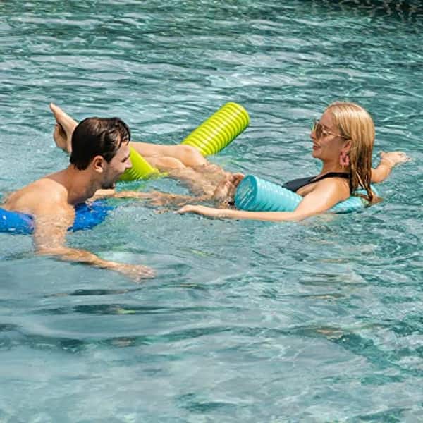 46 in x 5.5 in Pool Noodle UV Resistant Vinyl Coated Foam Green 1