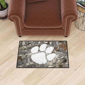 Clemson Tigers Camo 19 in. x 30 in. Starter Mat Accent Rug