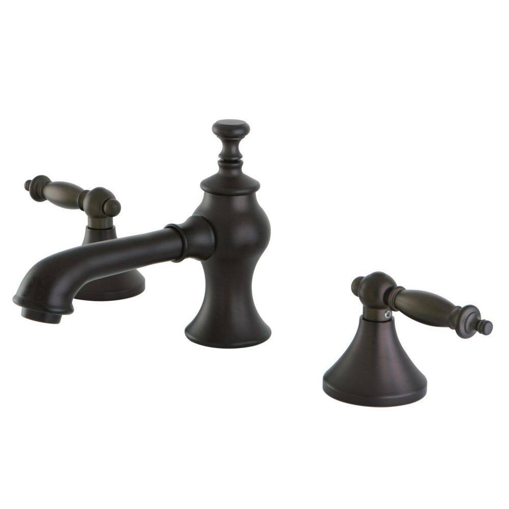 Kingston Brass Templeton 2-Handle 8 in. Widespread Bathroom Faucets ...