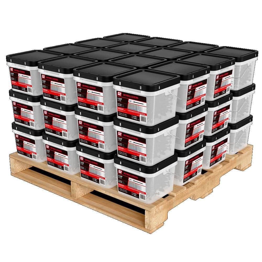 "#6 x 1-5/8 in. Philips Bugle-Head Fine Thread Drywall Screws (25 lbs./Pack), 48 per pallet" price history on PriceWatchPro