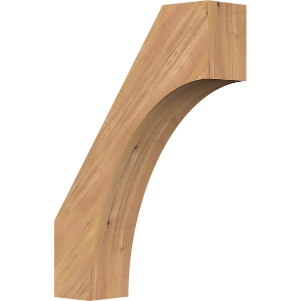 Ekena Millwork 5 1/2"W x 20"D x 28"H Westlake Smooth Knee Brace, Western Red Cedar