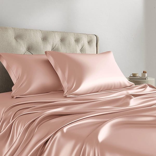Satin 6-Piece Polyester Wrinkle-Free Luxurious Sheet Set