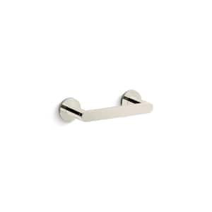 Composed Wall Mounted Pivoting Toilet Paper Holder in Vibrant Polished Nickel