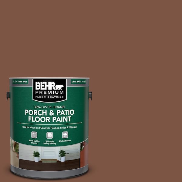 BEHR PREMIUM 1 gal. #ECC-54-3 Wild Stallion Low-Lustre Enamel Interior/Exterior Porch and Patio Floor Paint