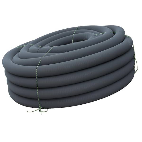 Advanced Drainage Systems 3 in. x 100 ft. Singlewall Perforated Drain Pipe with Filter Sock