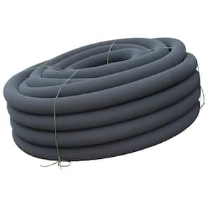 4 in. x 100 ft. Singlewall Perforated Drain Pipe with Filter Sock