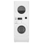 White Commercial Laundry Center with 3.1 cu. ft. Washer and 6.7 cu. ft. 120-Volt Gas Vented Dryer