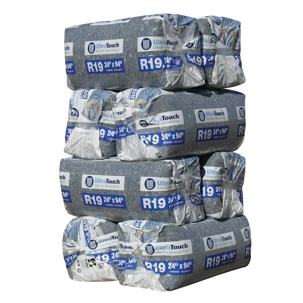 UltraTouch R-19 Denim Insulation Batts 24.25 in. x 94 in. (8-Bags)