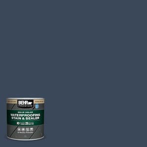 8 oz. #M500-7 Very Navy Solid Color Waterproofing Exterior Wood Stain and Sealer Sample