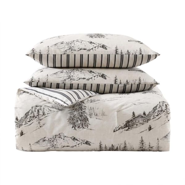 Eddie Bauer Rocky Mountain Cabin 2-Piece Light Grey/Beige