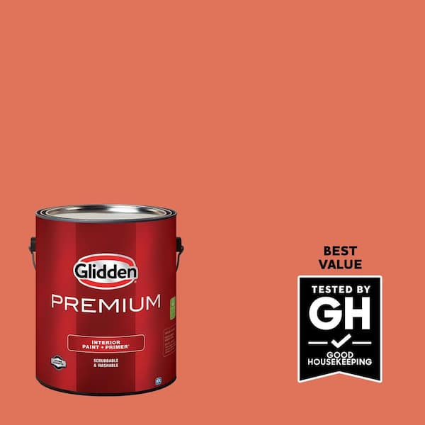 Glidden Premium 1 gal. PPG1193-6 Rustic Pottery Semi-Gloss Interior Latex Paint