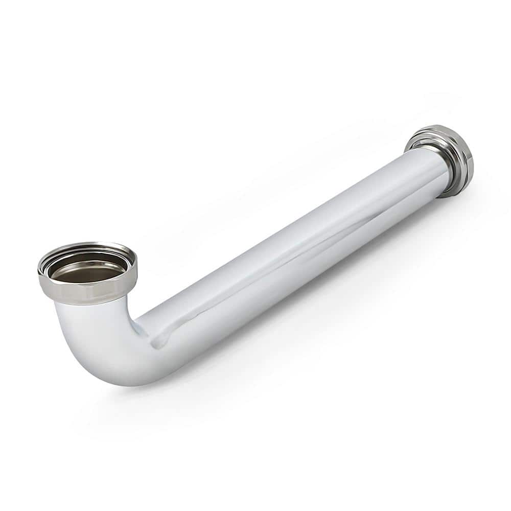 PLUMBFLEX 1-1/2 in. x 12 in. 22-Gauge Brass Slip Joint Waste Bend